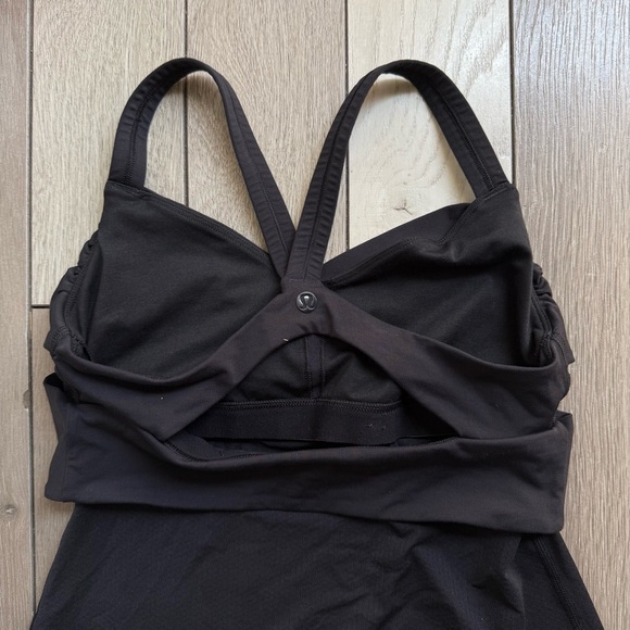 Lululemon Wrap It Up Tank Top Black Size 6 - Picture 4 of 5